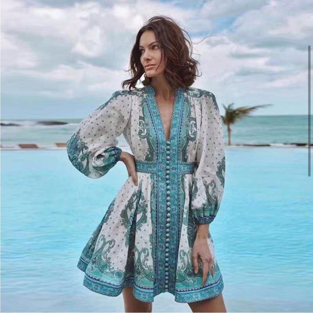Zimmermann Bells Paisley Dress